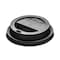 Solo Traveler Cappuccino Style Dome Lid, Fits 8 oz Hot Cups, Plastic, Black, PK1000 TL38B2-0004 - alternate 1